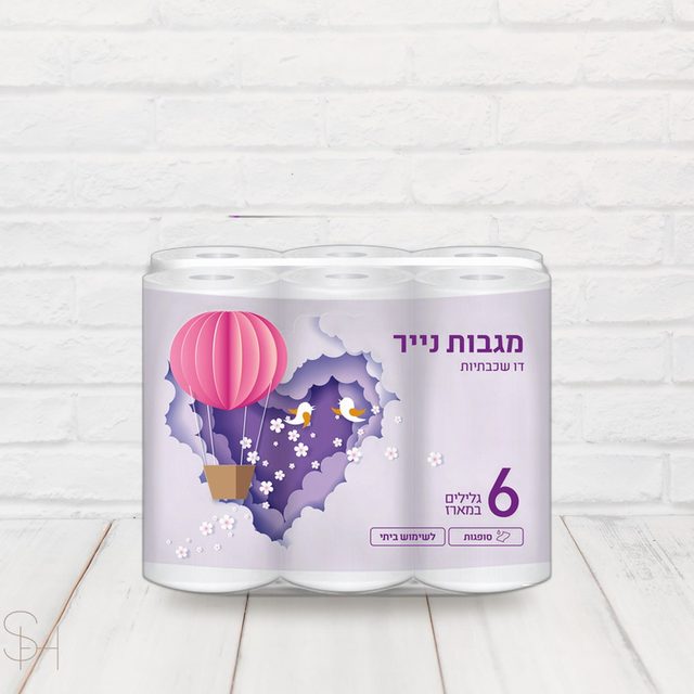 מגבת נייר שישייה כדור פורח